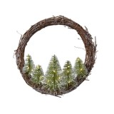 Cumpara ieftin Decoratiune cu leduri - Prel Wreath With Mini Tree Bo 30 cm | Kaemingk