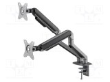 Suport monitor dual GEMBIRD 2&divide;9kg 17&divide;32 inch
