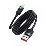 Cablu Date si Incarcare USB-A - Lightning McDodo CA-6000 Self Winding, 18W, 1.2m, Negru