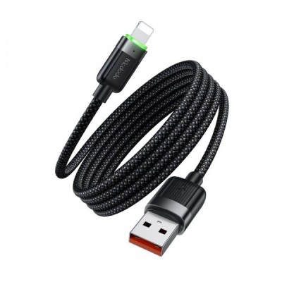 Cablu Date si Incarcare USB-A - Lightning McDodo CA-6000 Self Winding, 18W, 1.2m, Negru foto