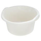 Vas rotund din plastic ICS 10 litri, alb, 36x16 cm