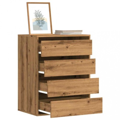 Gossi dulap colt sertare stejar artizanal 60x41x76 cm lemn prelucrat foto