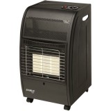 Soba pe gaz Samus RS421, Alimentare butelie, Aprindere piezo-electrică, 3 trepte de putere, Senzor lipsă oxigen, Senzor prezenţă flacără, Negru