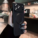 Husă magnetică luxury cu protecție cameră pentru iPhone 17 Pro Max, negru &ndash; compatibilă wireless, anti-șoc, anti-zg&acirc;rieturi