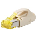 Conector de retea RJ45 cat. 6A Bej, RJ45C6A-BE, Oem