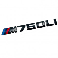 Emblema M 750Li negru, pentru BMW