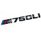 Emblema M 750Li negru, pentru BMW