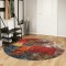 Gossi covor lavabil, multicolor, &Oslash; 200 cm, anti-alunecare