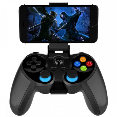 Gamepad Bluetooth reglabil 5.5 inch, iOS, Android, PC, PUBG, functie simulator, iPega foto