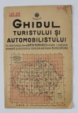 GHIDUL TURISTULUI SI AUTOMOBILISTULUI , HARTA ROMANIEI , CAROUL 40 - BUZAU - RAMNICU - SARAT de M.D. MOLDOVEANU , 1936