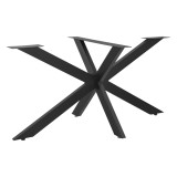 Cumpara ieftin Picior tip Cadru pentru Masa, Material Metal, Culoare Negru, Dimensiuni 150x78x71 cm, [en.casa]