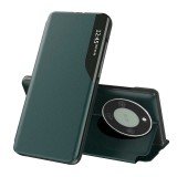 Husa Honor Magic8 Lite Eco Leather View flip tip carte, verde