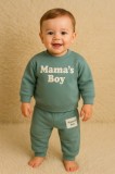 Cumpara ieftin Costumas pentru baietei 2 Piese - Mama&#039;s Boy (Marime Disponibila: 12-18 luni