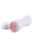 Masturbator Cup Pussy cu Vibratii Conectare KlicLok pentru Masini de Sex Hismith