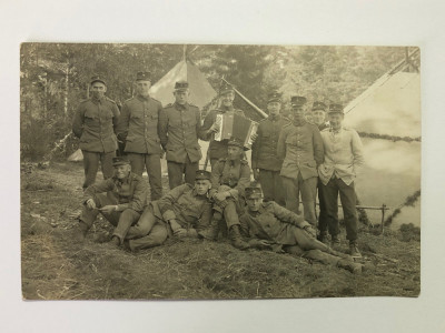 Fotografie veche grup de soldati - primul razboi mondial (7) foto