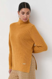 MICHAEL Michael Kors pulover de lana femei, culoarea portocaliu, călduros, cu turtleneck