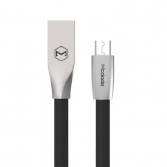 Cablu de date Mcdodo Zn-Link Silver MicroUSB 1.5m Negru foto