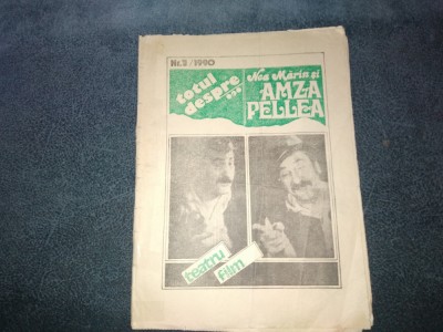 REVISTA TOTUL DESPRE NEA MARIN SI AMZA PELLEA NR 1 1990 foto