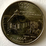 AMERICA QUARTER 1/4 DOLLAR 2004 LITERA P. (FUNDATIE IN EDUCATIE - IOWA),BU