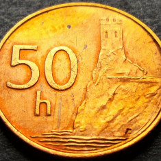 Moneda 50 HALIEROV - SLOVACIA, anul 2000 *cod 2170 B