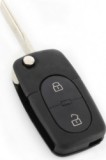 Audi - carcasa cheie tip briceag 2+1 butoane cu buton panica si baterie CR 2032, Carguard