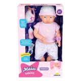 Papusa bebelus Maia cu degetelul in gurita