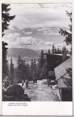 bnk cp Cabana Postavarul - Vedere spre Piatra Craiului - circulata foto