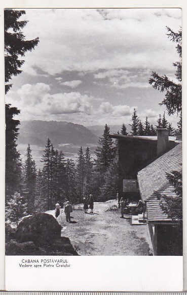 bnk cp Cabana Postavarul - Vedere spre Piatra Craiului - circulata
