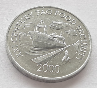 363. Moneda Panama 1 centesimo 2000 (F.A.O. Food Security) foto
