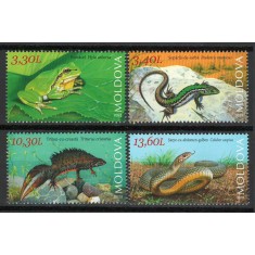 Moldova 2023 Mi MNH - Cartea Rosie: Reptile si amfibieni