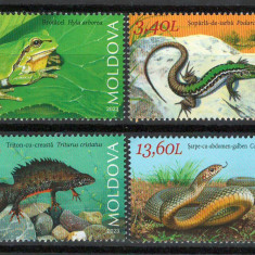 Moldova 2023 Mi MNH - Cartea Rosie: Reptile si amfibieni