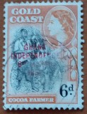 EX-Colonie-Britanica-GOLD COAST=GHANA- Fermier -Q. -EII''ZIUA INDEPENDENTII''-LOT 1Val. STAMPIL-VEZI SCAN