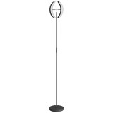 HOMCOM Lampă de Podea Dimmerabilă cu Telecomandă și Dublă Cap Girevole la 350&deg;, Lampă de Podea cu Reglare Temperatură Culoare 2700K-6000K, pentru Sufr