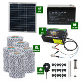 Pachet gard electric cu Panou solar 3,1J putere cu 5000m Fir 120Kg