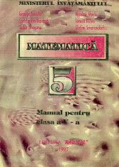 Matematica. Manual pentru clasa a V-a (1999) foto