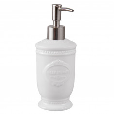 Dispenser ceramica alba pentru sapun Salle de Bain 8x6x19 cm foto