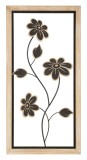 Mauro Ferretti Panou Perete Fier/Lemn Girish -B- cm 30X2,5X60 | Aosom Romania