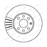 Disc frana Jurid 562069JC, parte montare : punte fata