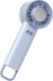 Ventilator portabil de m&acirc;nă cu funcție de răcire, re&icirc;ncărcabil USB, mini ventilator compact pentru călătorii și birou, albastru