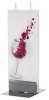 Lumanare plata pictata pahar de vin Flatyz