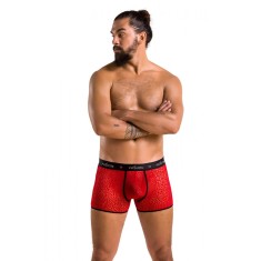 Boxeri Parker Sexy Leopard, Rosu/Negru, L/XL