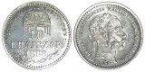 Y877 UNGARIA 10 krajczar 1868 KB ARTEX ARGINT NECIRCULATA UNC, Europa