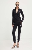 Diesel pantaloni de trening P-JAM-PIPING-D culoarea negru, neted, A15040.0DLAA
