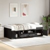 VidaXL Pat de zi cu sertare fără saltea, negru, 90x190 cm 3280252