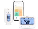 Cumpara ieftin Termostat Wi, Fi programabil pentru calorifer + gateway, 11 perioade, alarma temperatura, child, lock