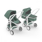 Cumpara ieftin Carucior 2 In 1, Greentom, 100% Ecologic, White Sage