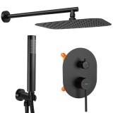 Set de dus incastrat REA OVAL Negru + BOX