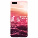 Husa silicon pentru Huawei Y5 2018, Be Happy Puffy Clouds