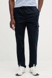 Pepe Jeans pantaloni bărbați, culoarea bleumarin, cu croială cargo PM211725