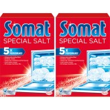 Sare dedurizanta Somat 3X Action pentru masina de spalat vase, 2 x 1.5 kg